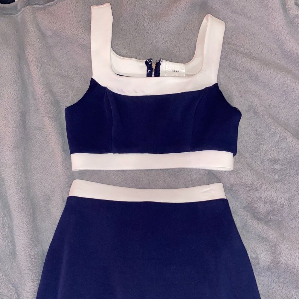Matching top and skirt set